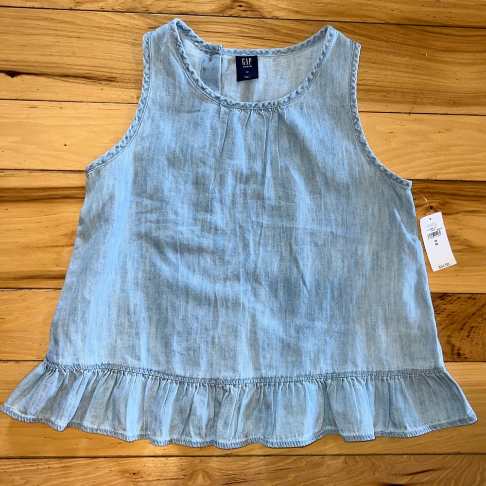 NWT Gap Chambray Denim Top